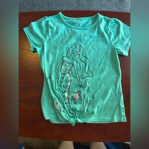 Carter's Aqua Mermaid Tee size 12